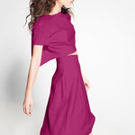 Tissu Crepe Fuchsia - Ribes y Casals