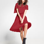 Tissu Crêpe Rubis Foncé - Ribes y Casals