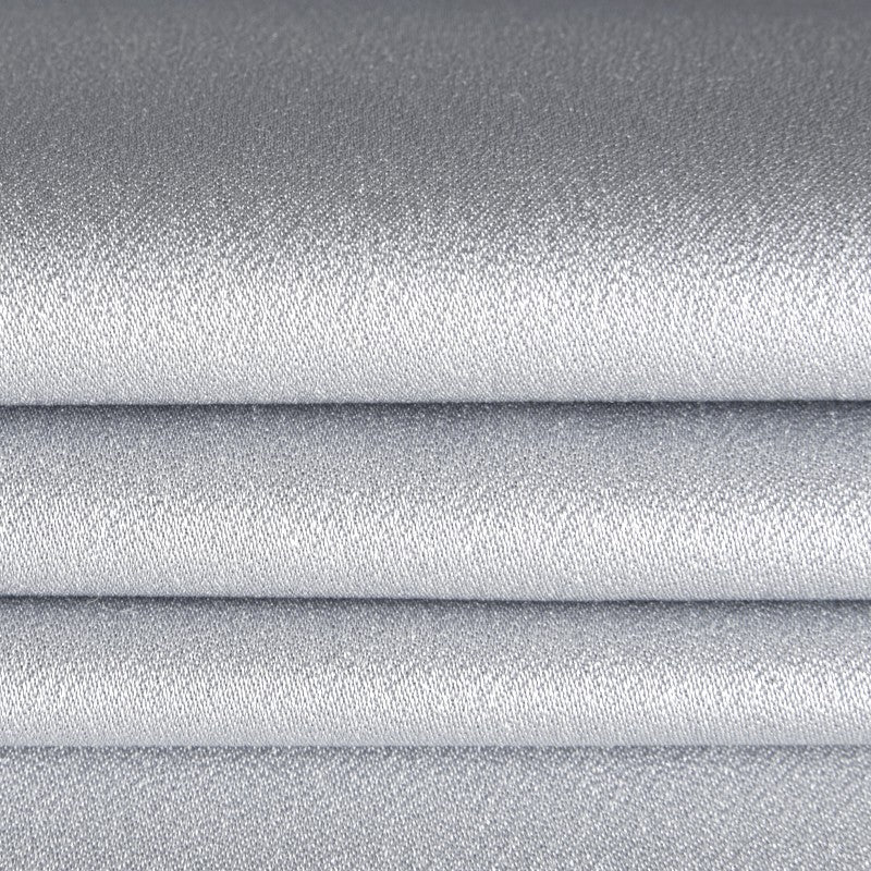 Tissu Crêpe Satin Gris Pierre - Ribes y Casals