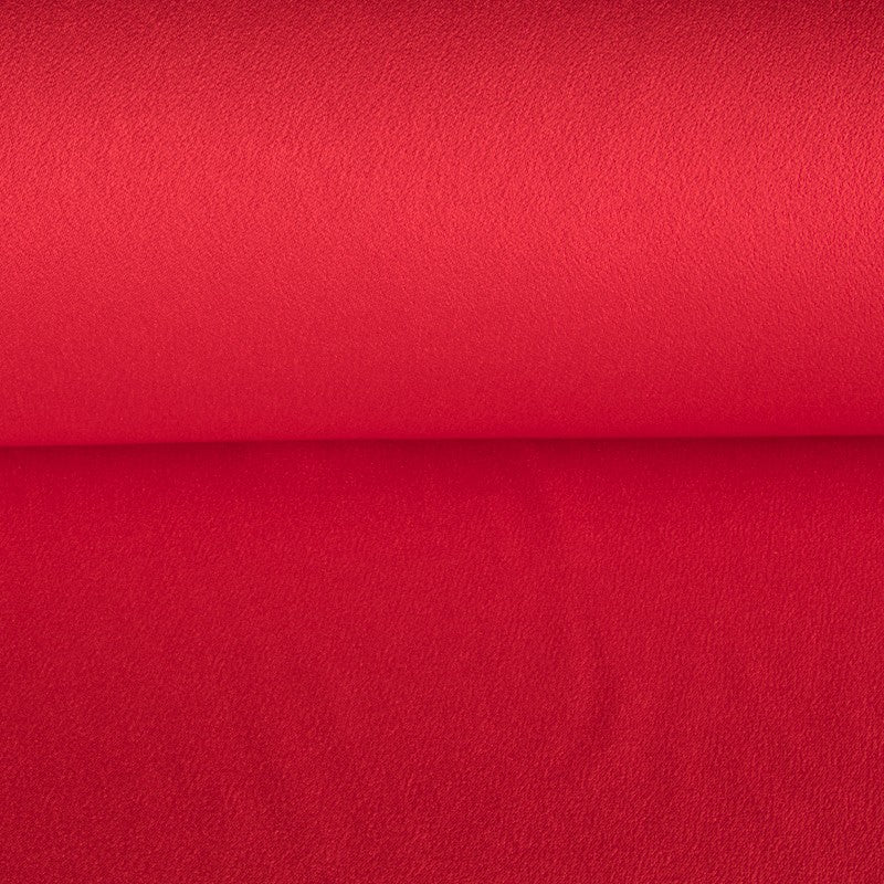 Tissu Crêpe Satin Rouge - Ribes y Casals