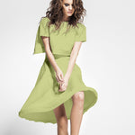 Tissu Crêpe Vert Pistache - Ribes y Casals