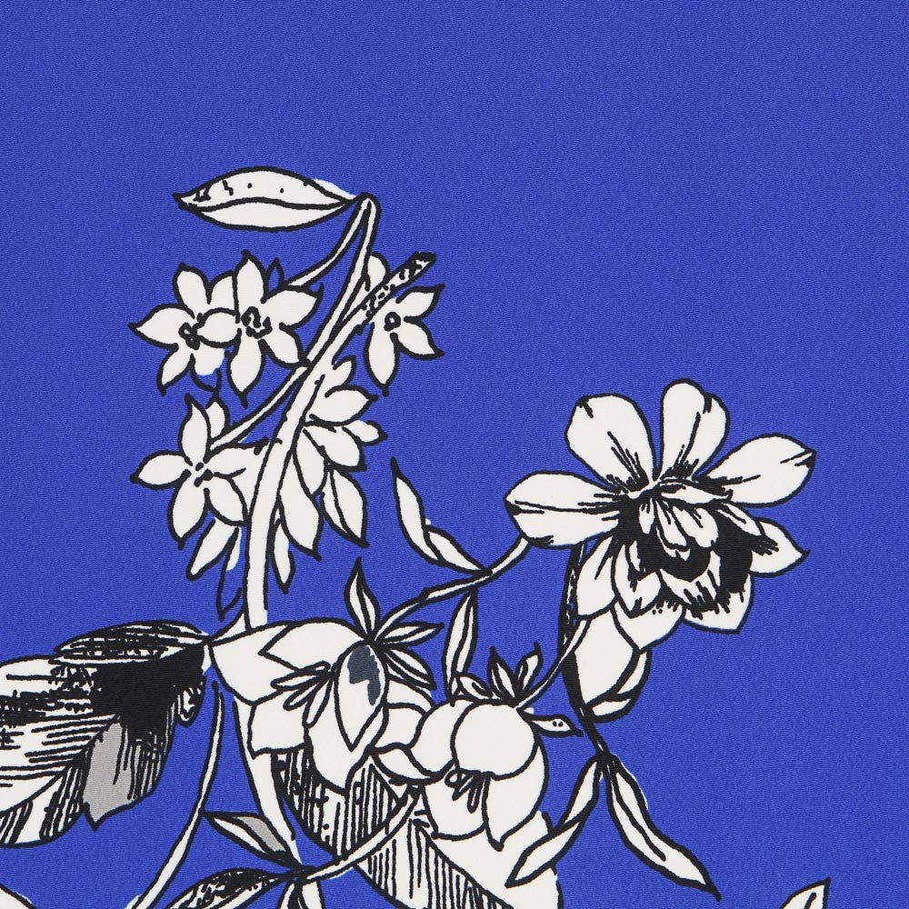 Tissu Bleu Crêpe Vintage - Ribes y Casals