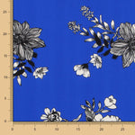 Tissu Bleu Crêpe Vintage - Ribes y Casals