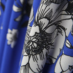 Tissu Bleu Crêpe Vintage - Ribes y Casals