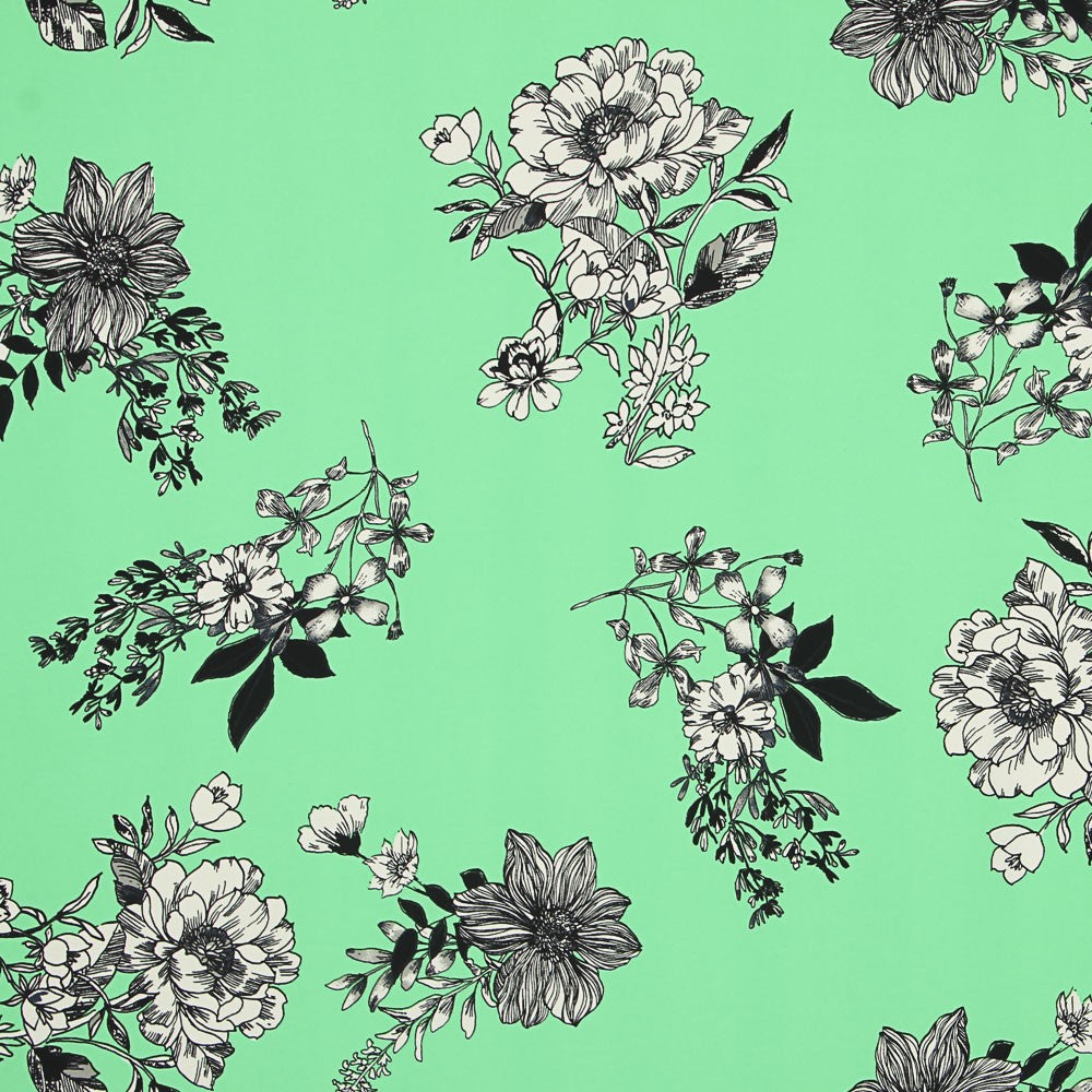 Tissu Crêpe Vert Vintage - Ribes y Casals