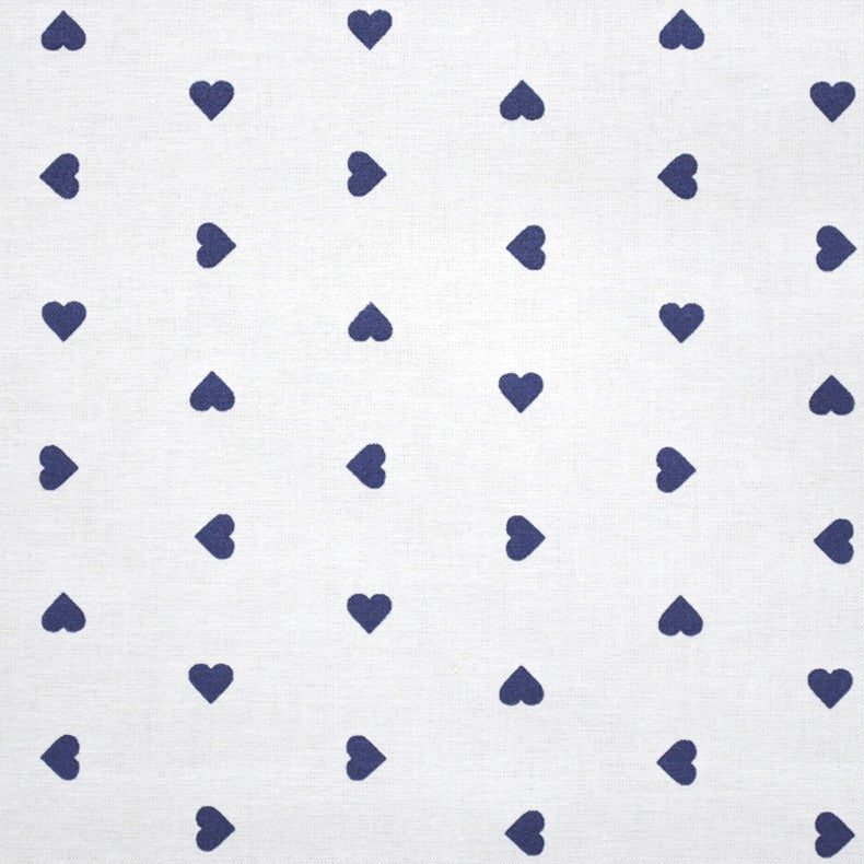 Tissu Coton Coeurs Bleus - Ribes y Casals