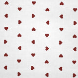 Tissu Coton Coeurs Rouges - Ribes y Casals