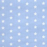 Tissu Coton Étoiles Fond Bleu Celeste - Ribes y Casals