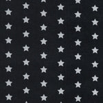 Tissu Coton Étoiles Fond Noir - Ribes y Casals