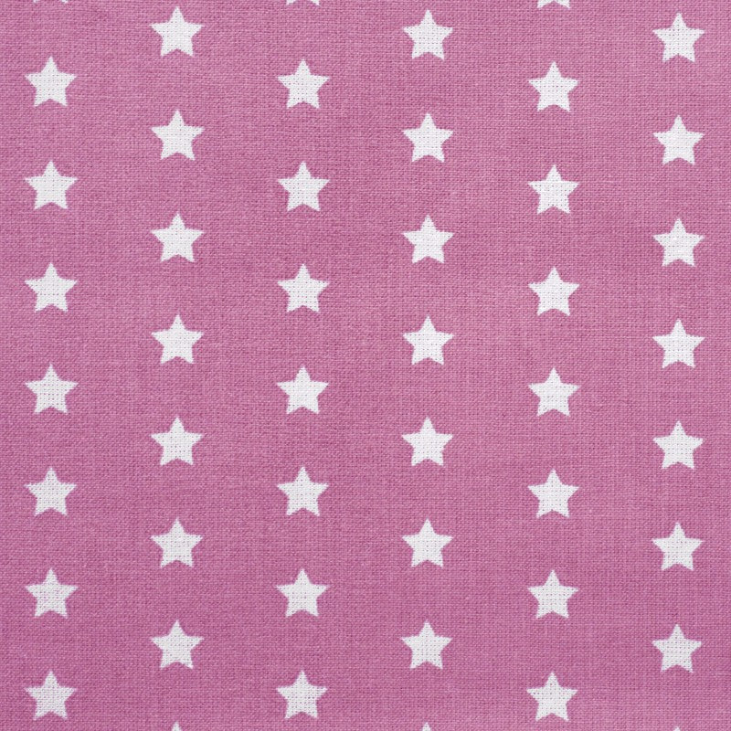Tissu Coton Étoiles Fond Rose - Ribes y Casals