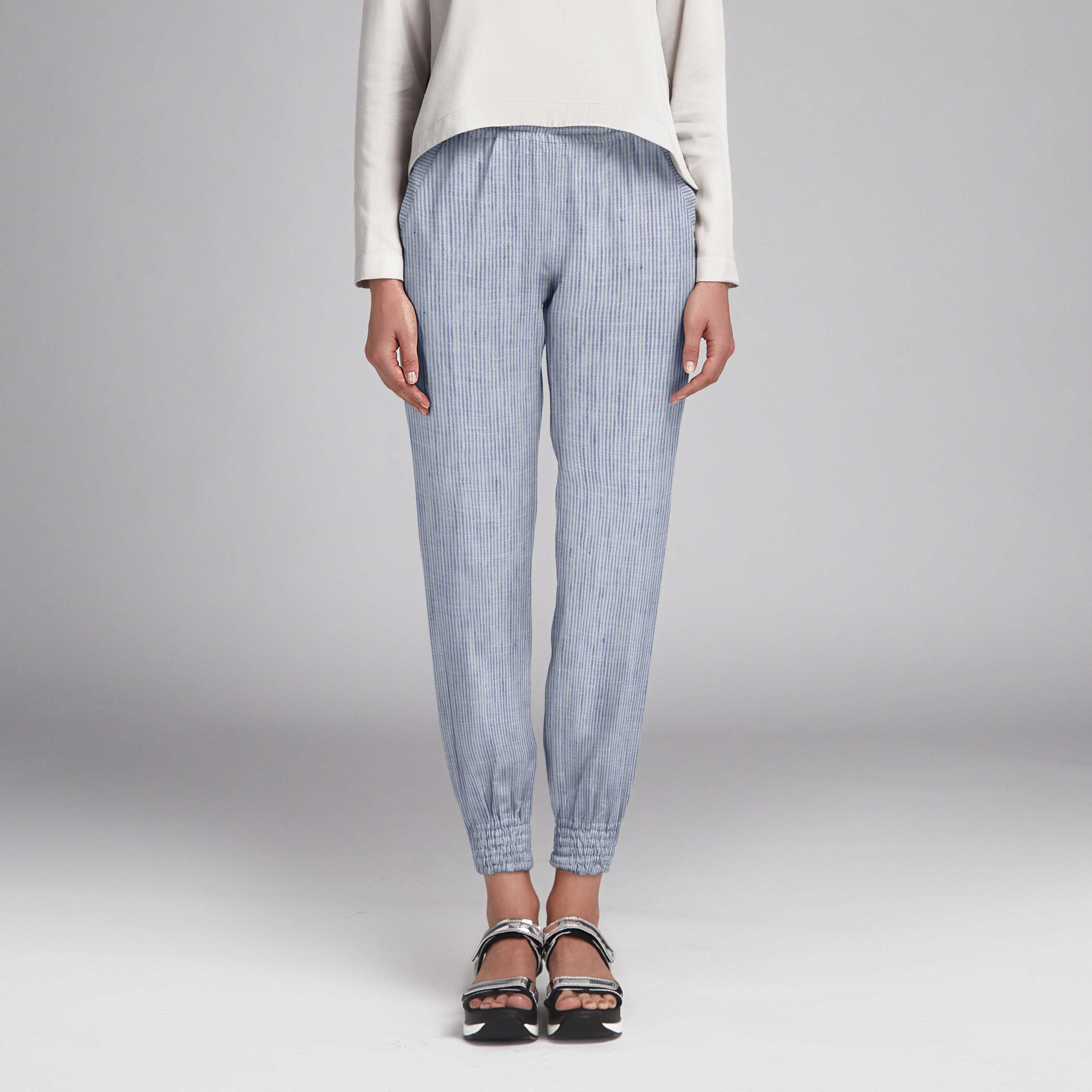 Tissu Lin Milleraies Bleu - Ribes y Casals