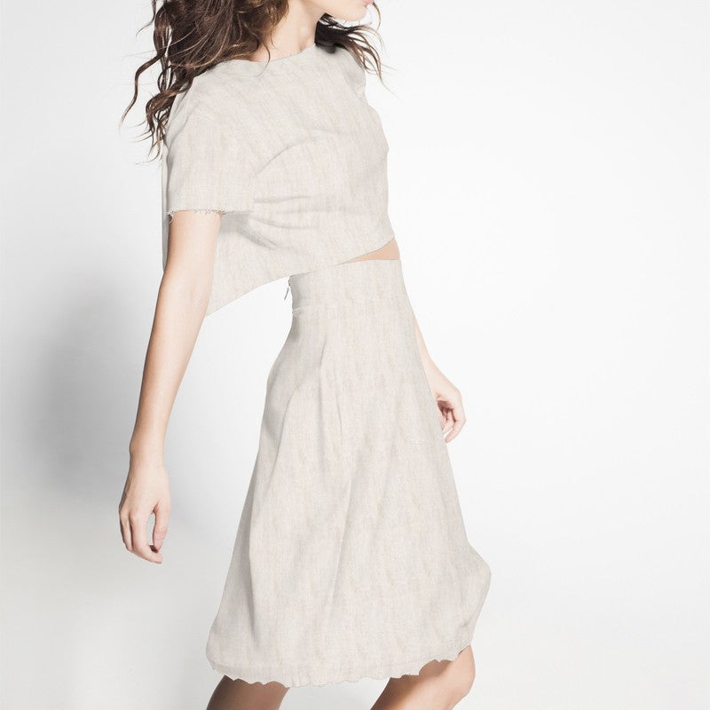 Toile Lin Oxford Beige - Ribes y Casals