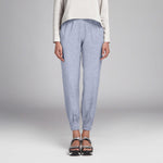 Tissu Lin Pied de Poule Bleu - Ribes y Casals