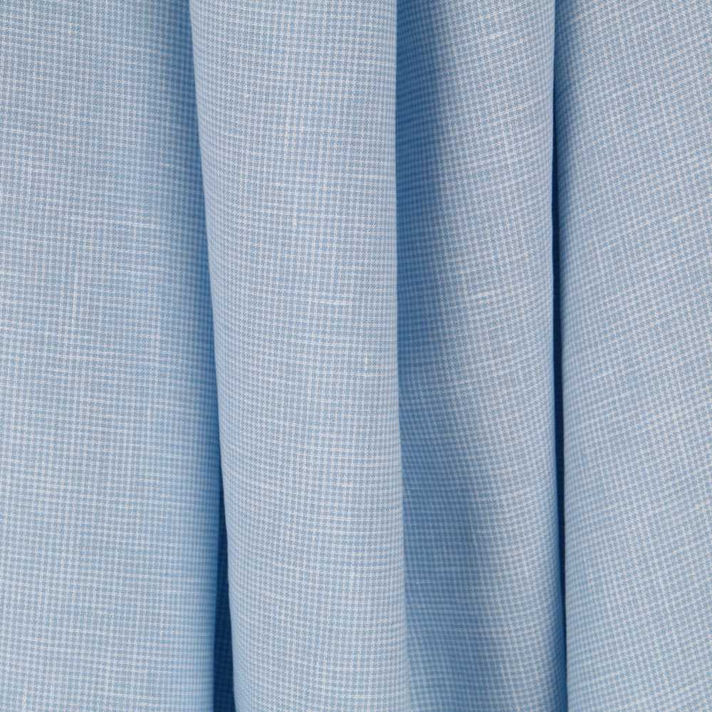 Toile Lin Pied de Poule Celeste - Ribes y Casals