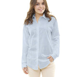 Toile Lin Pied de Poule Celeste - Ribes y Casals