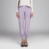 Tissu Lin Rayures Lilas - Ribes y Casals