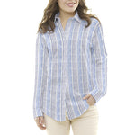 Tissu Lin Doux Bleu - Ribes y Casals