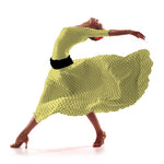 Tissu à Pois Satiné Jaune Pâle - Ribes y Casals