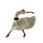 Tissu à Pois Satiné Écru - Ribes y Casals