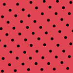 Tissu à Pois Satiné Corail - Ribes y Casals