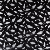 Tissu en Fourrure Plumes Argent - Ribes y Casals