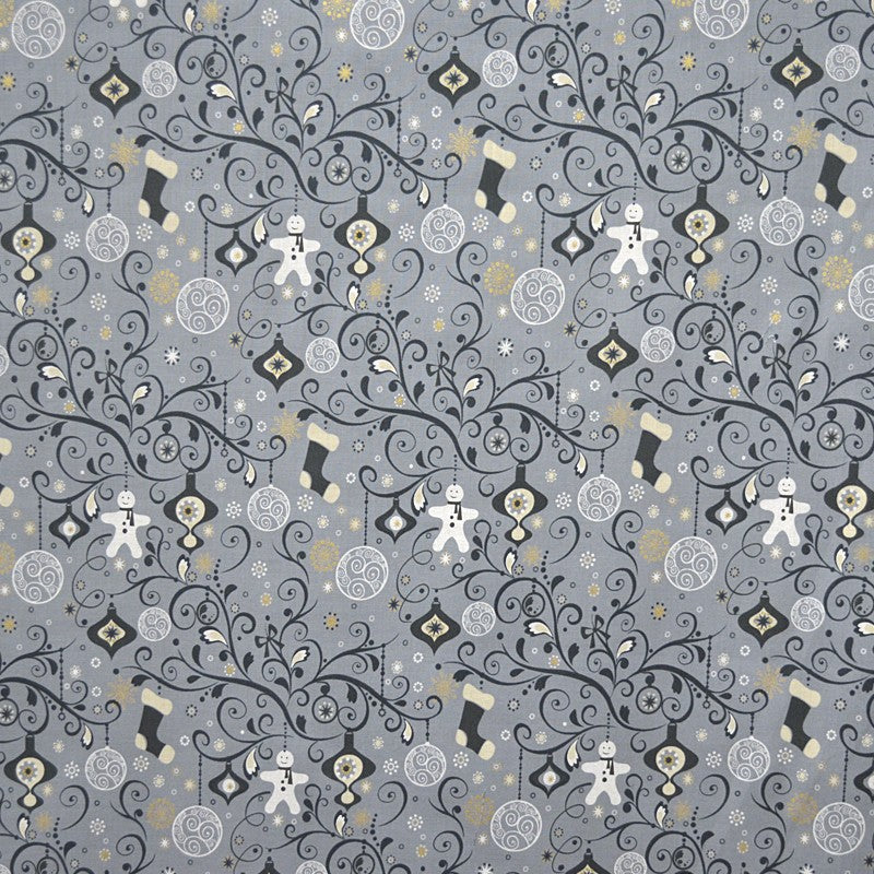 Tissu Noël Gris - Ribes y Casals