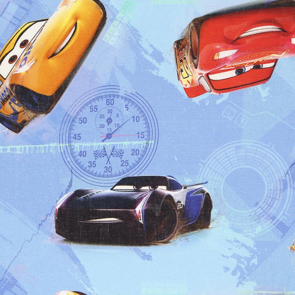 Tissu Disney Cars Bleu - Ribes y Casals