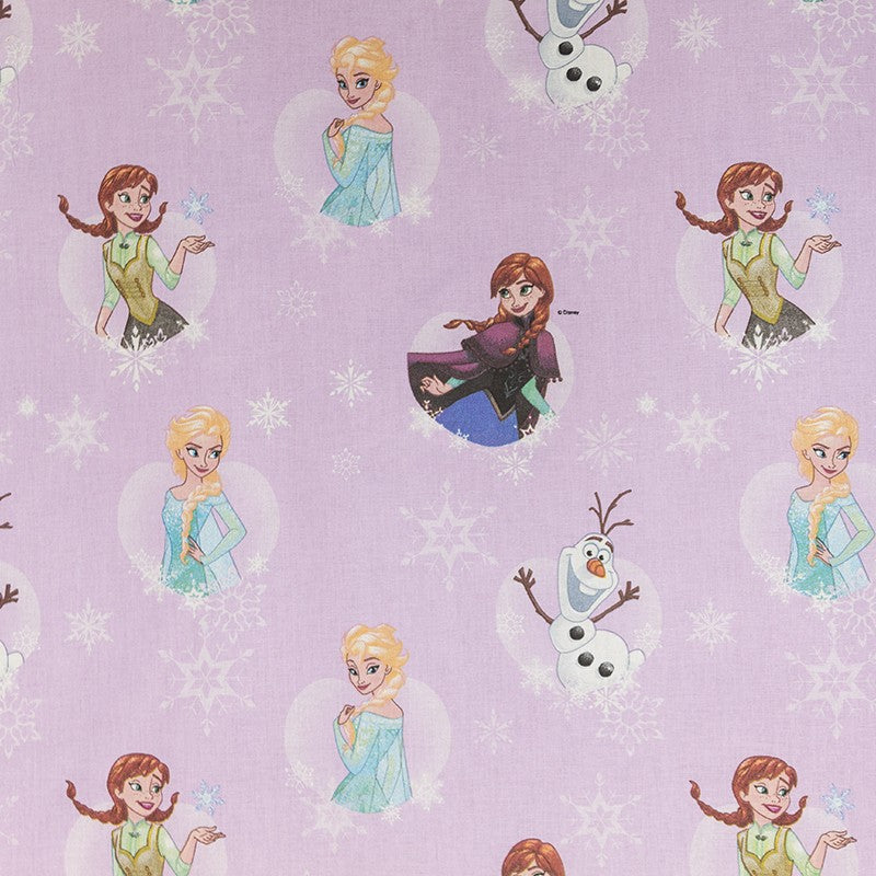 Tissu Disney Reine des Neiges Mauve - Ribes y Casals