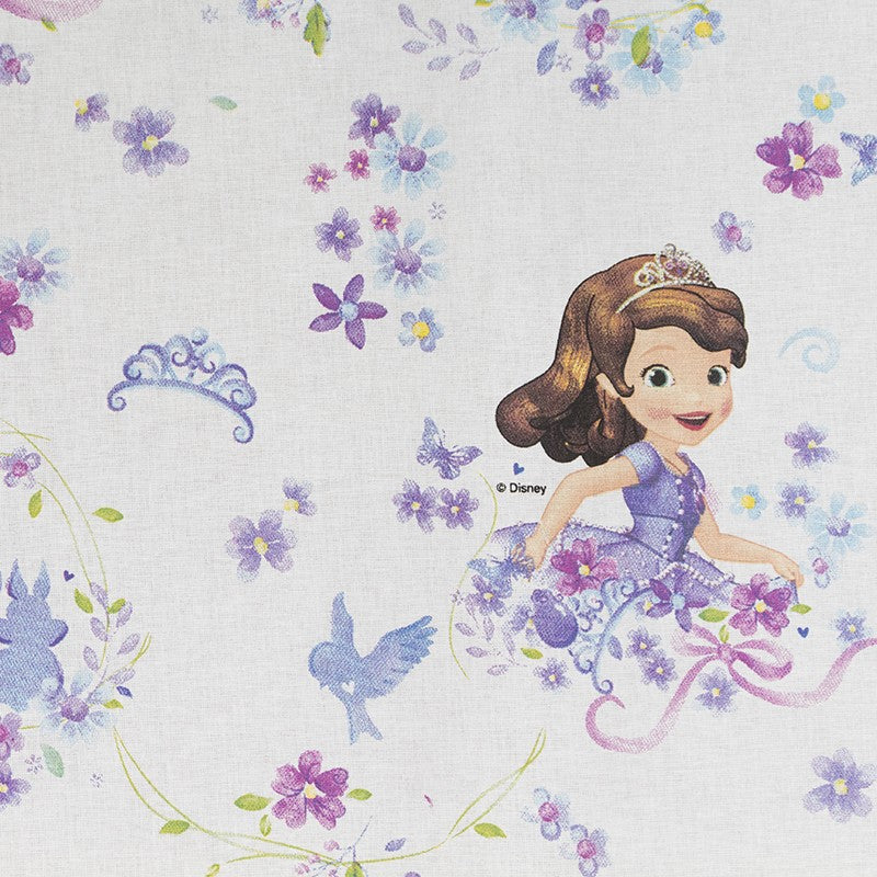 Tissu Disney Princesse Sofía Blanc - Ribes y Casals