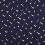 Tissu Élastique Oiseaux Navy - Ribes y Casals