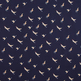Tissu Élastique Oiseaux Navy - Ribes y Casals
