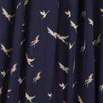 Tissu Élastique Oiseaux Navy - Ribes y Casals