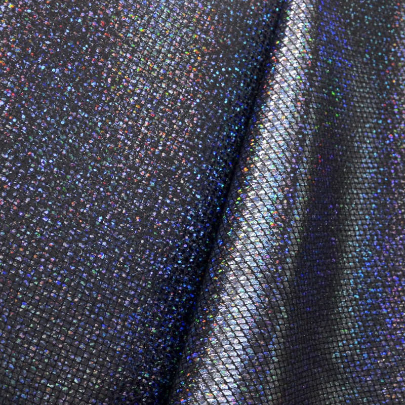 Tissu Élastique Hologramme Noir - Ribes y Casals