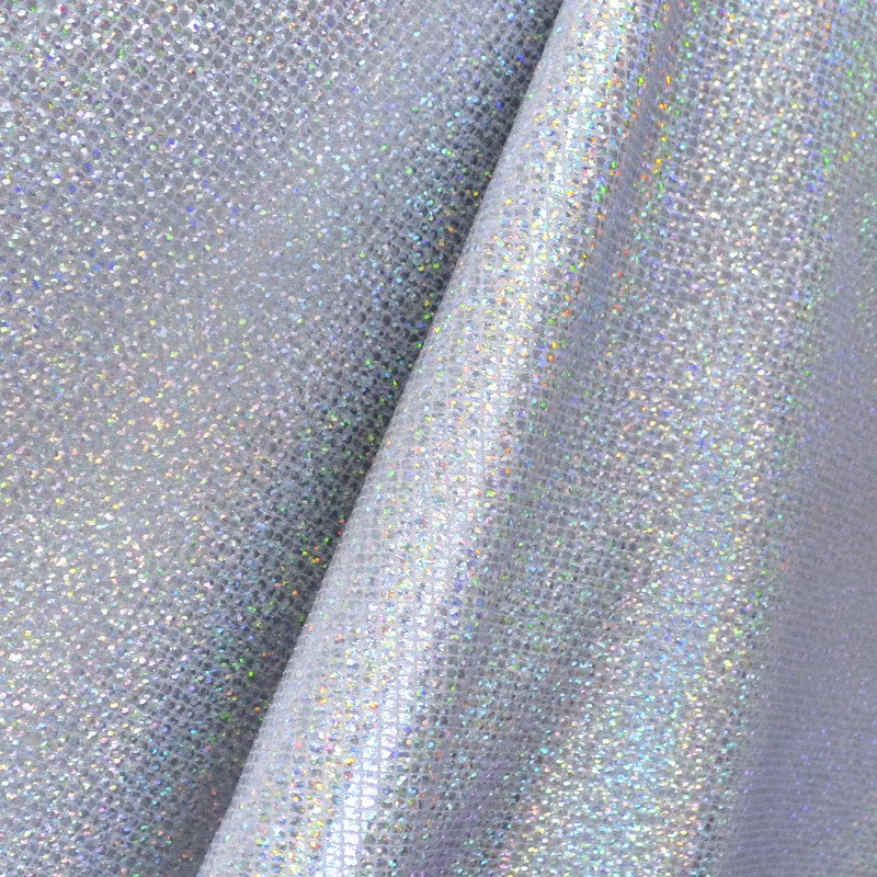 Tissu Élastique Hologramme Argent - Ribes y Casals