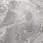 Dentelle Feuille Rebrodée Blanc - Ribes y Casals