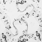 Tela Estampada Algodón Partitura Cruda - Ribes y Casals