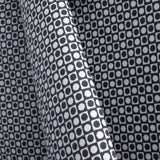 Tissu Imprimé Ronds Dans Carrés Marine - Ribes y Casals