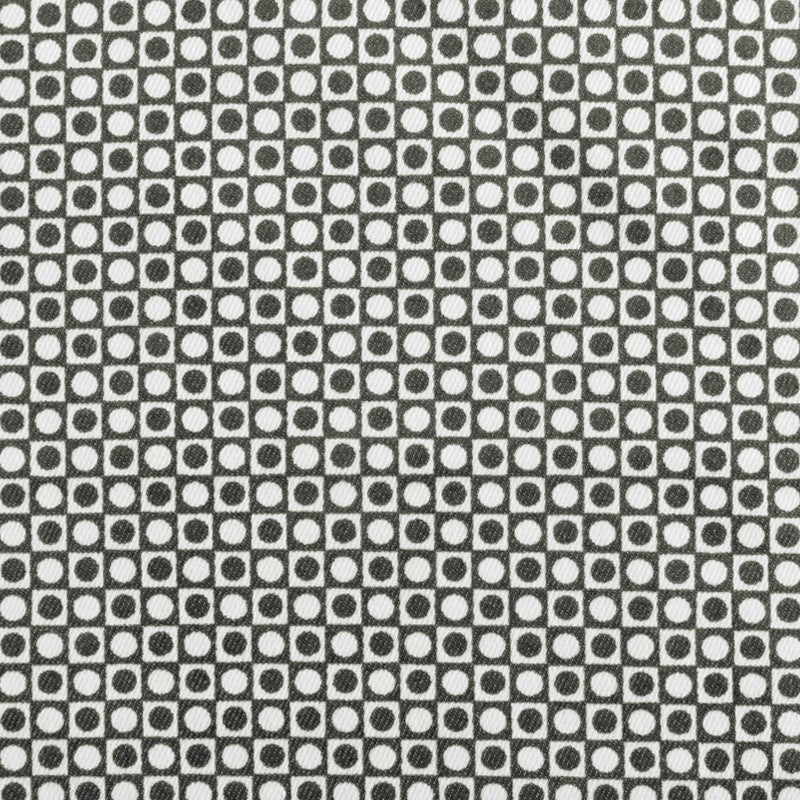 Tissu Imprimé Ronds Dans Carrés Beige - Ribes y Casals