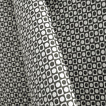 Tissu Imprimé Ronds Dans Carrés Beige - Ribes y Casals