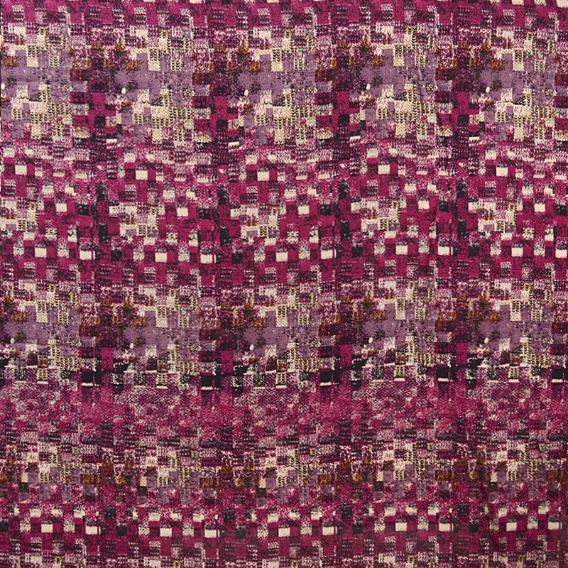 Satin Mat Imprimé Mosaiques Fuschia - Ribes y Casals