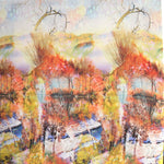 Tissu Satin Imprimé Paysage Multicolore - Ribes y Casals