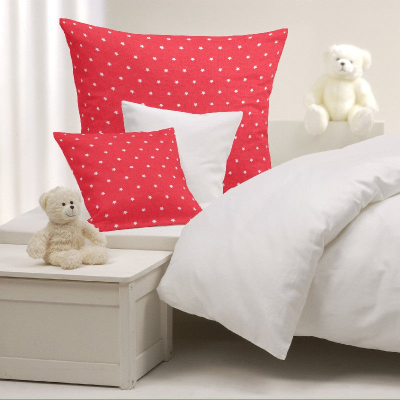 Tissu Étoiles 1cm Fond Rouge - Ribes y Casals