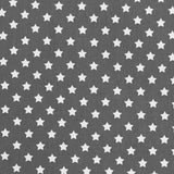 Tissu Étoiles Blanches Fond Gris Marengo - Ribes y Casals