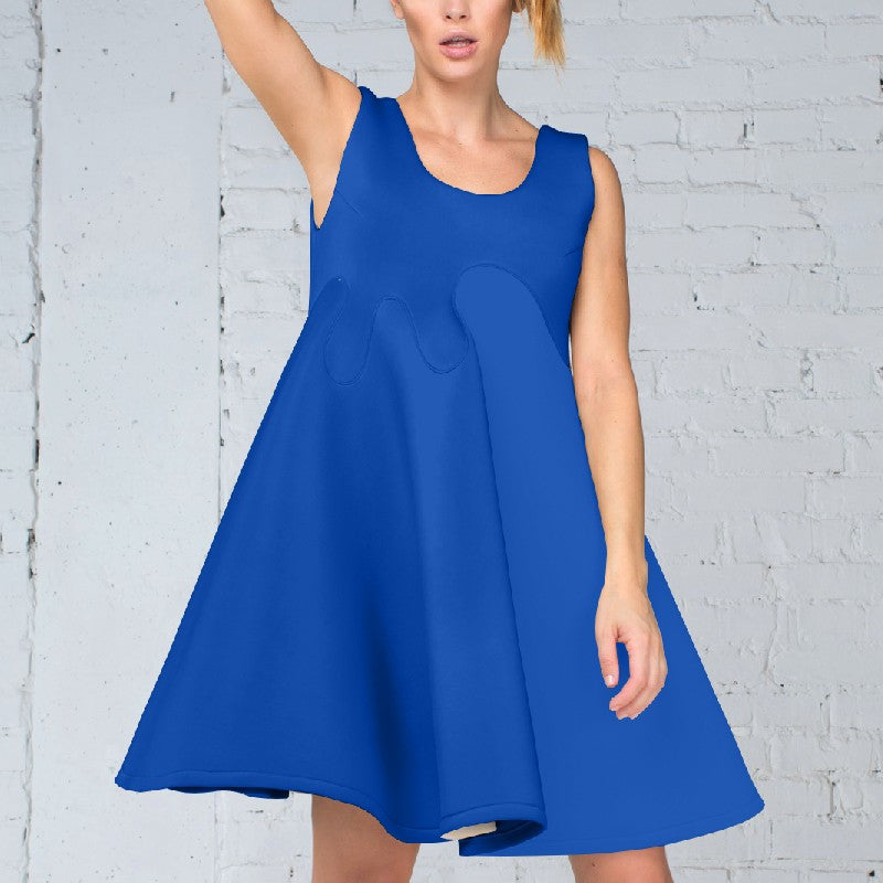 Tissu Fama Burlington Stretch Bleu Soutenu - Ribes y Casals