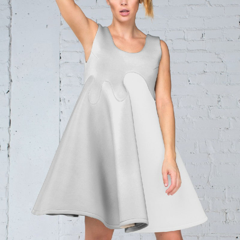 Tissu Fama Burlington Stretch Blanc - Ribes y Casals