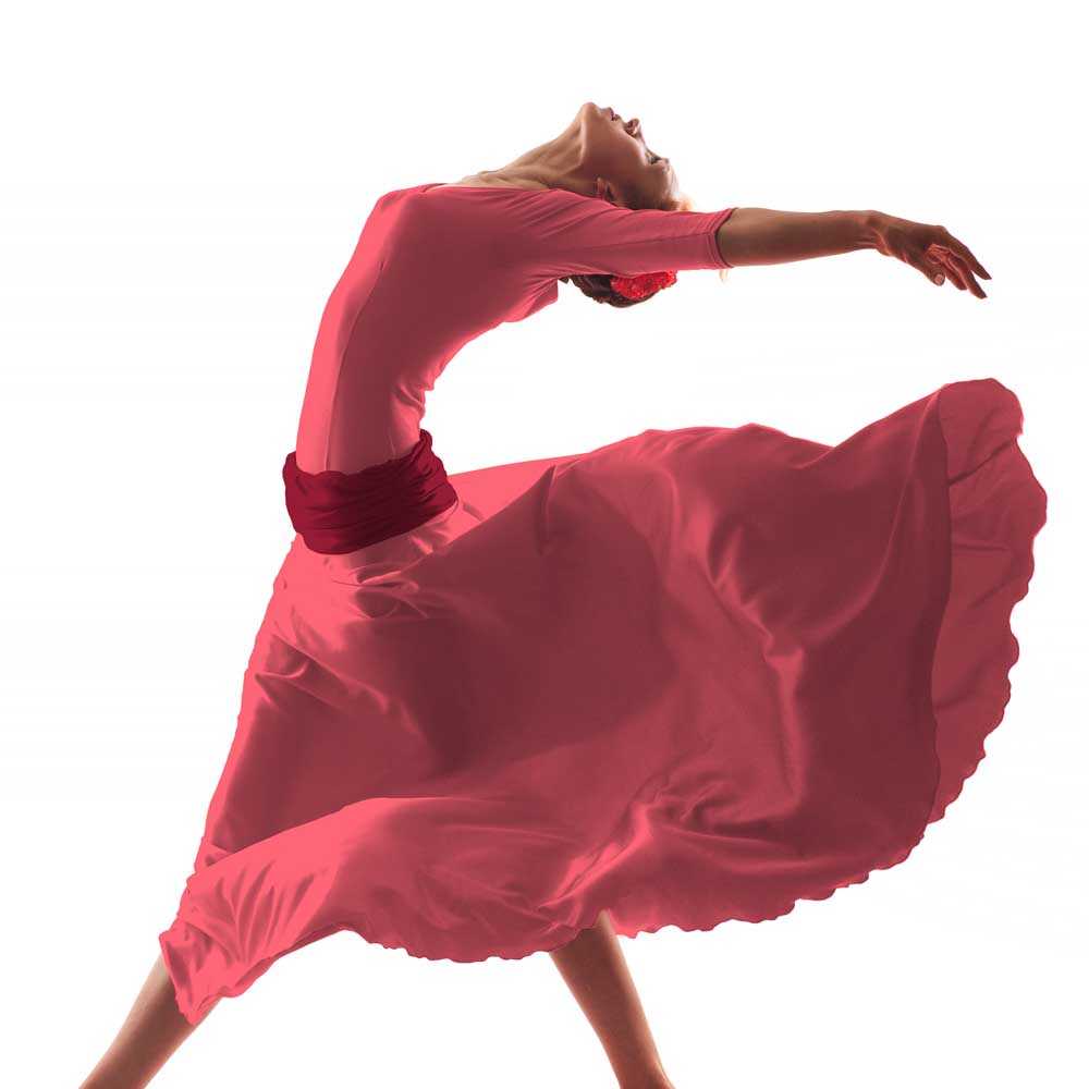 Tissu Fama Stretch Corail Intense - Ribes y Casals