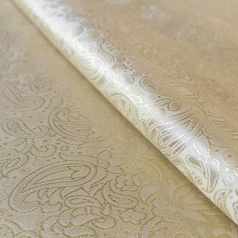 Tissu Fantaisie Cachemire Doré - Ribes y Casals