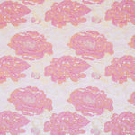 Tissu Fantaisie Fleur Corail Or - Ribes y Casals