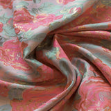 Tissu Fantaisie Fleur Rose Fluo - Ribes y Casals