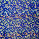 Tissu Fantaisie Fleurs Bleu Électrique - Ribes y Casals
